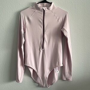 ATHLETA Endurance Half Zip Bodysuit